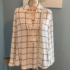 White sheer express blouse.